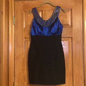 Blue/black homecoming/prom dress; only worn once!